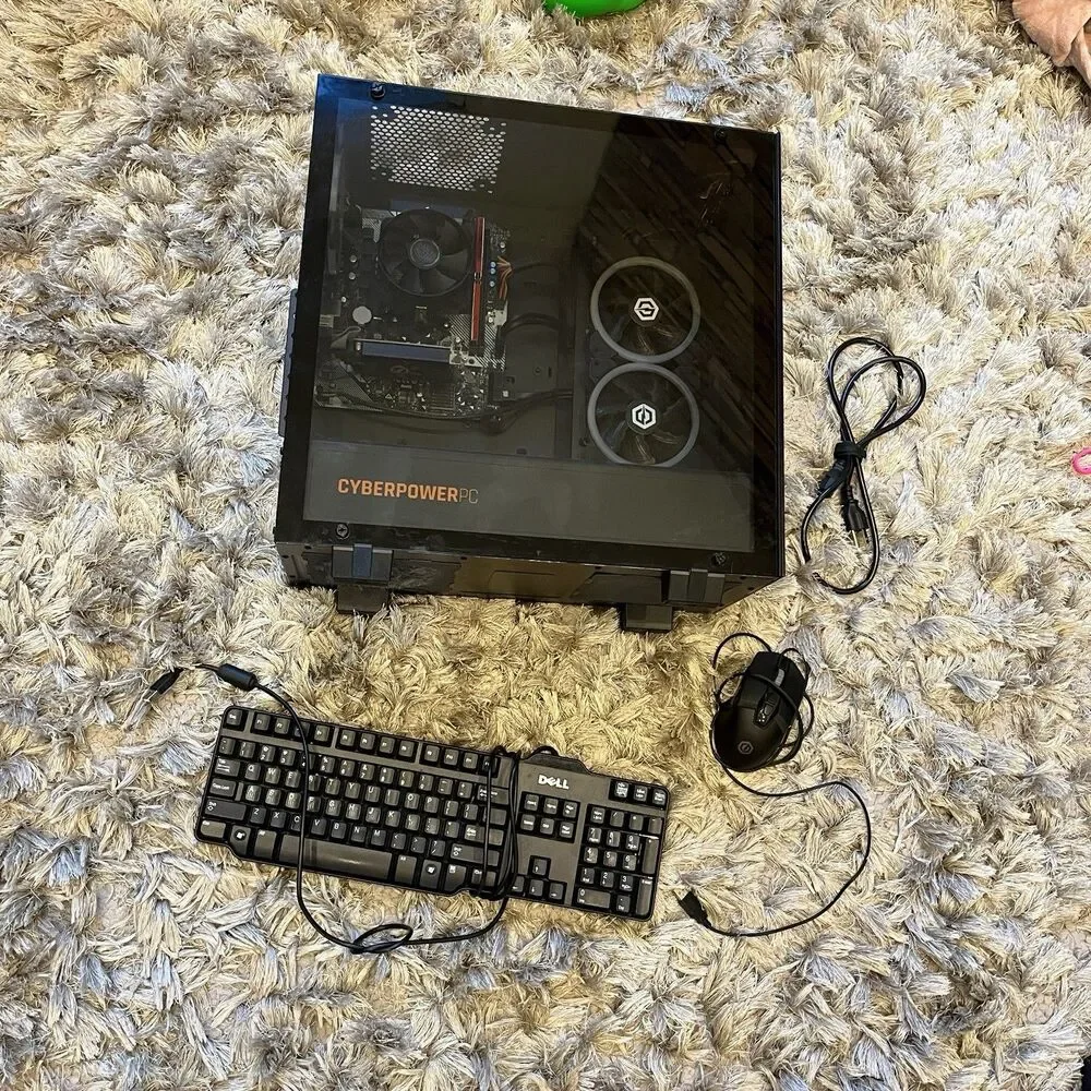 CyberPowerPC Desktop Works Good With Mouse And Keyboard Gaming Customizable